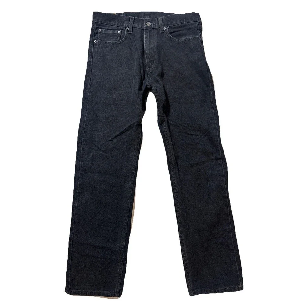 Levi’s 501 Original Men’s Black Jeans W33 L32 Zip  Fly Denim Classic Casual